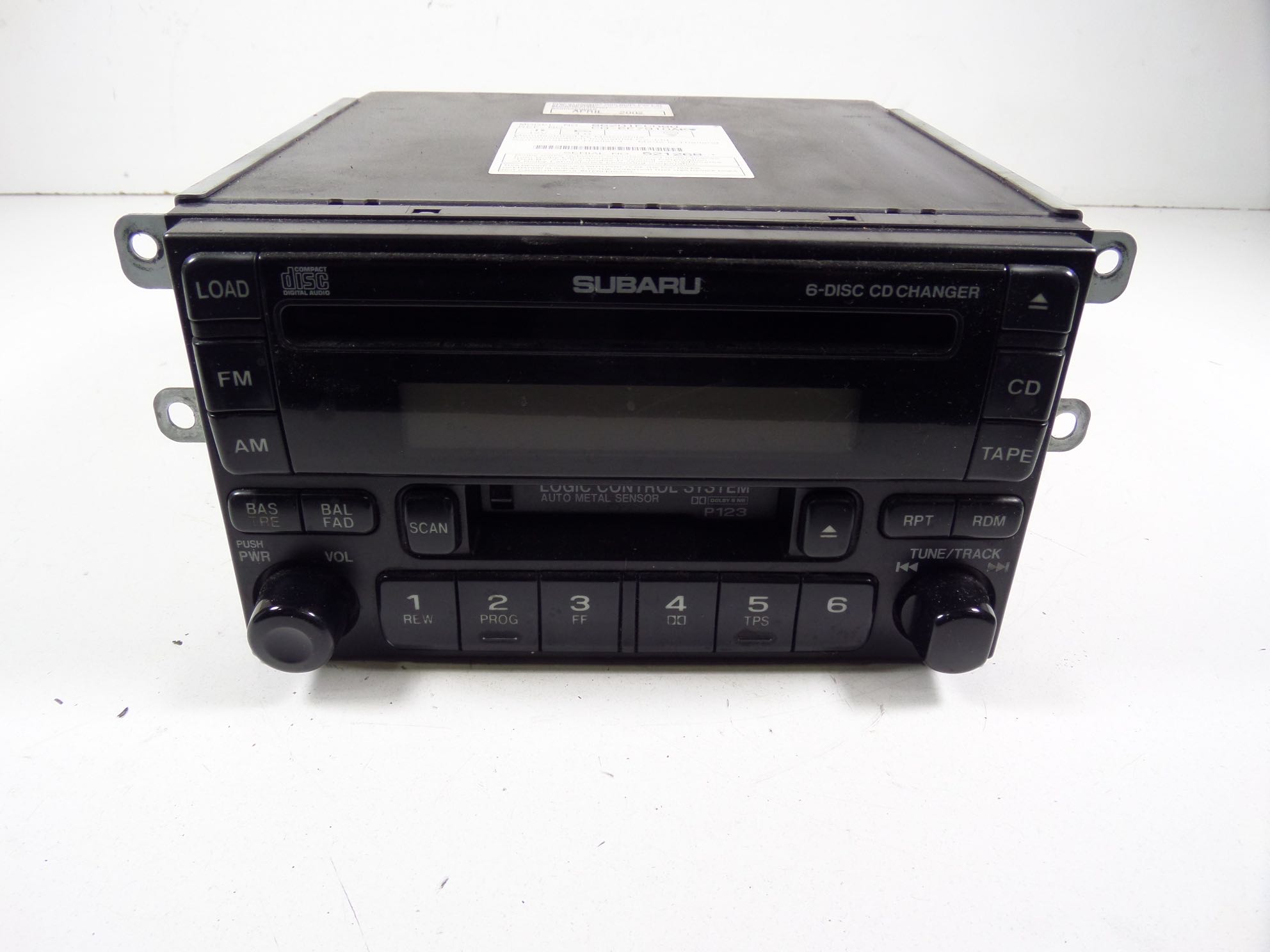 Subaru Impreza WRX Stereo Radio Deck 6 Disc CD Changer GD