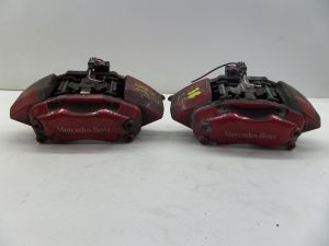 00-03 Mercedes W163 ML55 AMG Left Right Front Brembo Brake Calipers Red OEM
