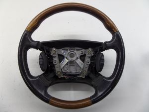 Jaguar XKR Wood Steering Wheel X100 01-06 OEM HJE9181BA XK8 XJ8 XJR