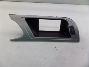 Audi A4 GPSNav Display Surround Dash Trim Silver B8 09-11 8K1857186 HazardSwitch