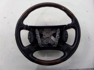 Jaguar XKR Wood Leather Steering Wheel Black X100 00-06 OEM HJB9181DB