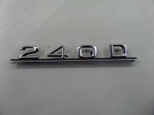 Mercedes 240D Trunk Emblem W123 77-86 OEM