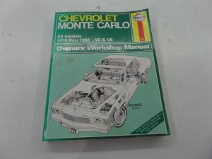 Haynes 70-88 Chevrolet Monte Carlo Workshop Owners Manual