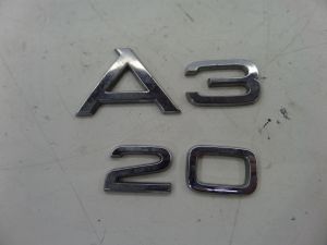 Audi A3 Rear Hatch Emblem 8P 06-08 OEM