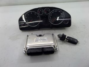 Audi Allroad Key Set 229K KMS KPH 6 Speed M/T ECU Ignition C5 01-05 OEM