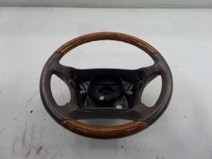 Mercedes CL500 Leather Wood Steering Wheel Brown W215 00-06 OEM