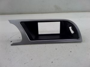 Audi S5 Center GPS Display Surround Dash Trim Silver B8 08-17 OEM 8T1 857 186 D