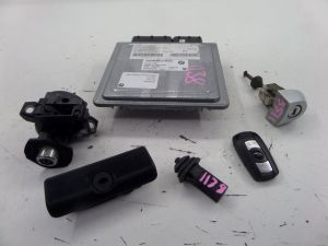 BMW 330i Key Lock Set ECU E90 06-09 OEM 7 553 166