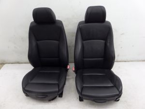 BMW 330i Front Sport Seats Black E90 06-09 OEM
