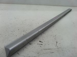 02-08 Audi S4 Right Front Lower Door Blade Molding Silver B6 B7 OEM