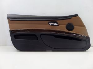 BMW 335i Left Front Coupe Door Card Panel Brown E92 07-13 OEM 0002816611X000