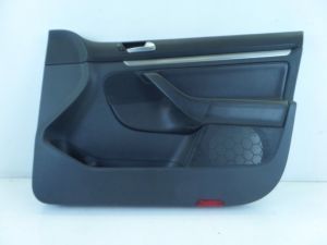 VW Jetta GLI Right Front Door Card Panel Black MK5 06-09 OEM Leatherette