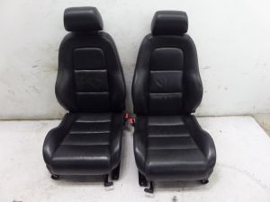 00-06 Audi TT Front Coupe Heated Black Leather Seats MK1 Hot Rod OEM