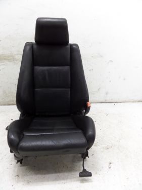 84-92 BMW E30 Right Front Sport Seat Coupe Convertible Black Leather 318 325i