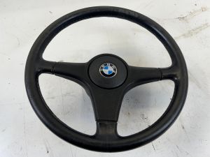 BMW 325i 3 Spoke Steering Wheel E30 84-92 OEM 1 152 896.4 Leather Worn Cracking
